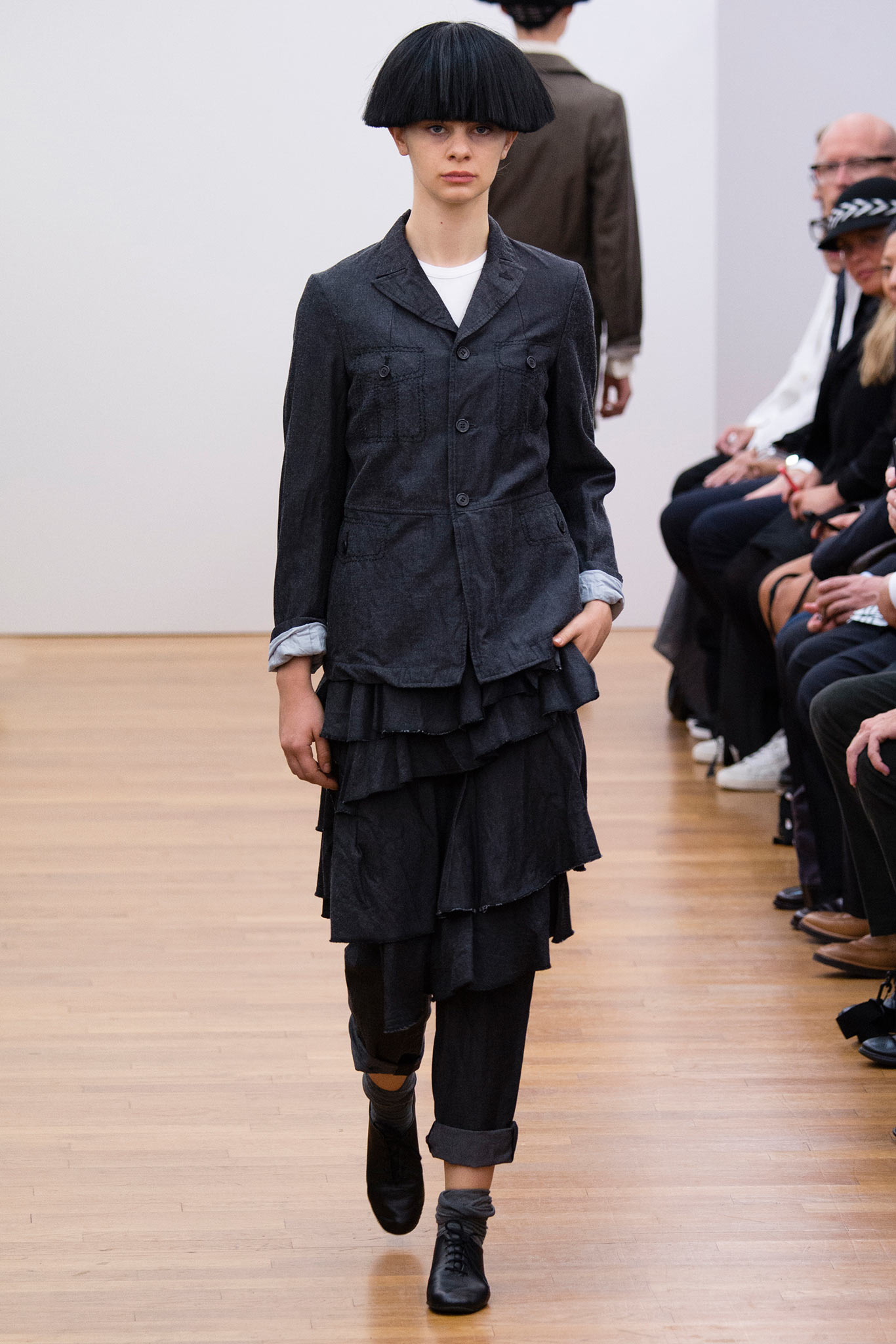 Comme des Garçons Spring 2015 collection. Photo courtesy of Yannis Vlamos / Indigitalimages.com.