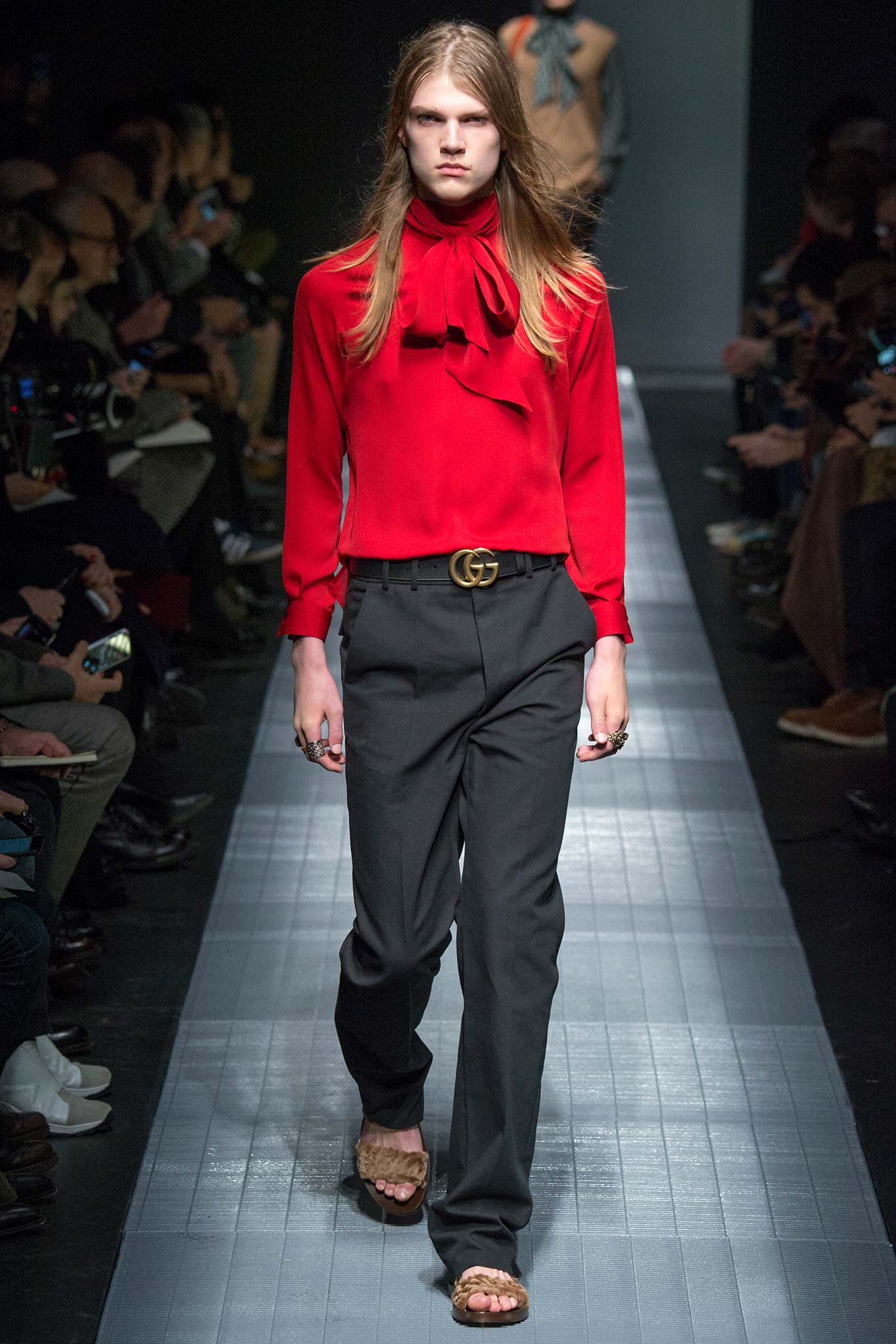  Gucci's Fall 2015 Menswear collection. Photo courtesy of Yannis Vlamos / Indigitalimages.com.