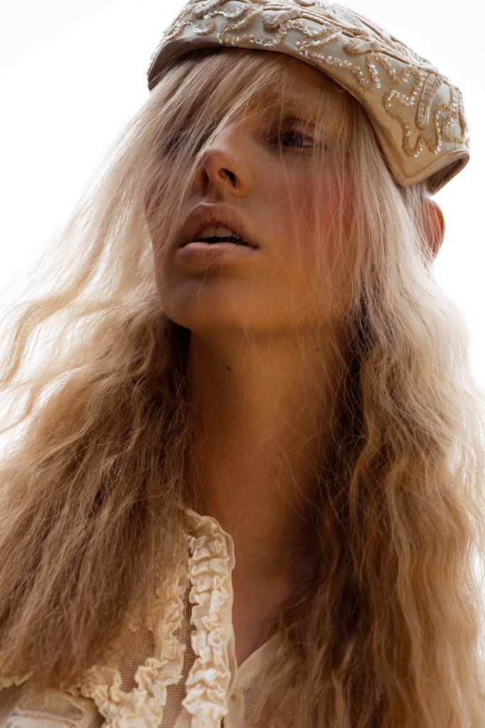 Hat - stylist own, top by Viktor & Rolf