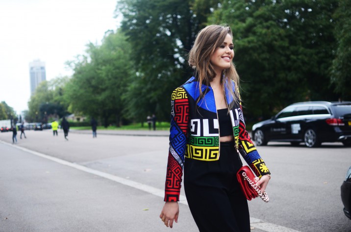 Blogger Kristina Bazanat LFW. Photography by Emma Matell