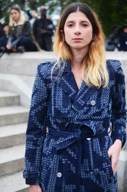 Blogger Labériane Ponton at LFW. Photography by Emma Matell