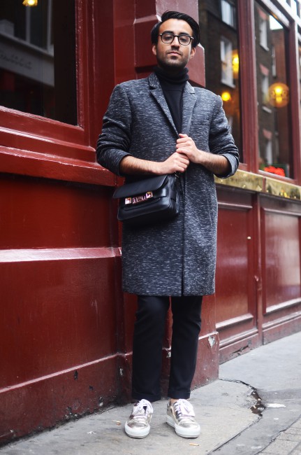 Stylist Ozzy Shah at LFW. Photography by Emma Matell
