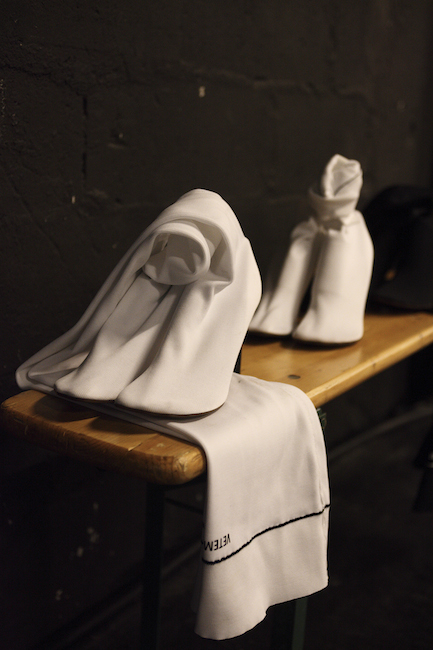 Vetements showroom at PFW. Photography by Elodie Chapuis