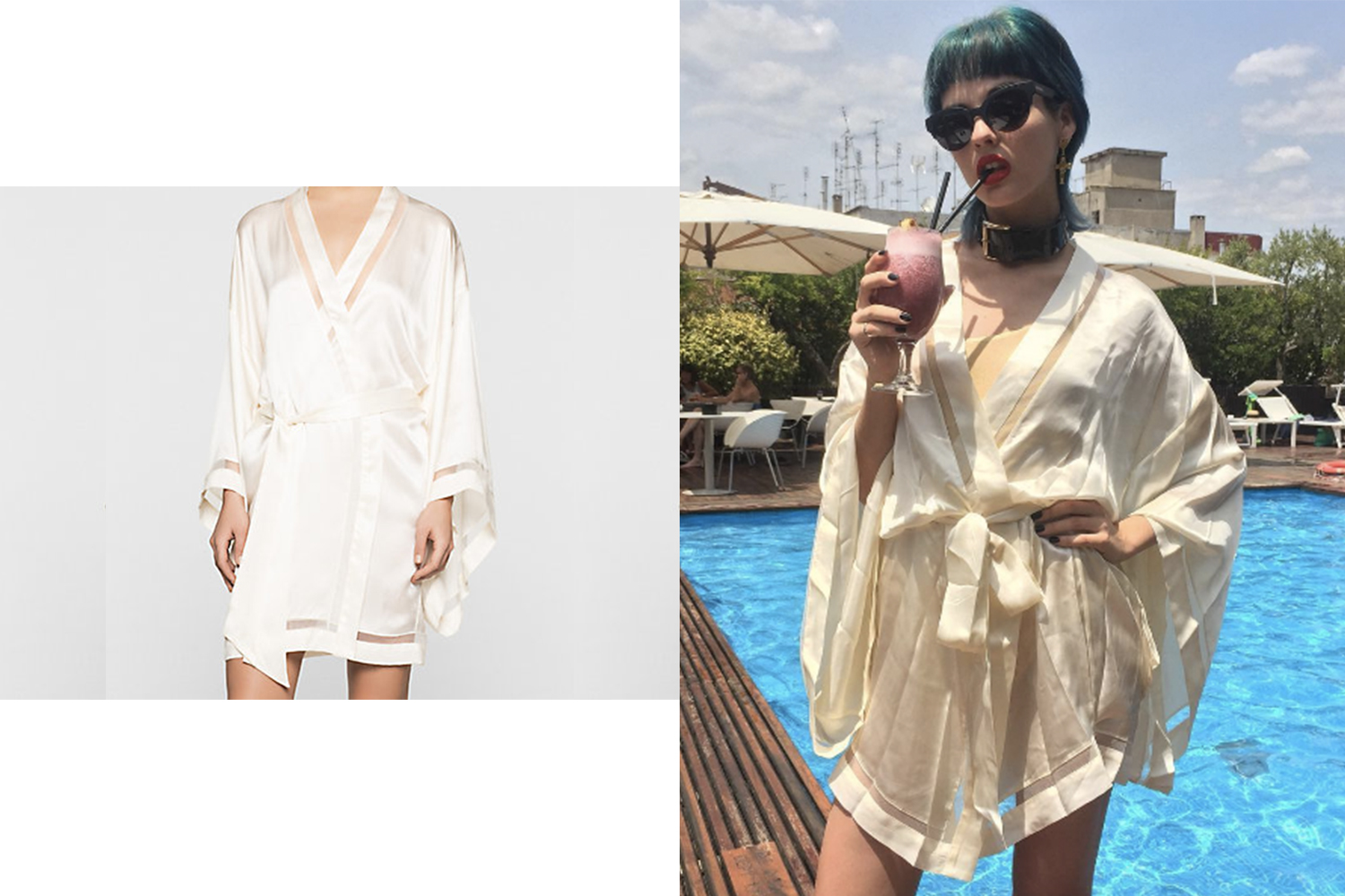Summer Style: Silk kimono robe