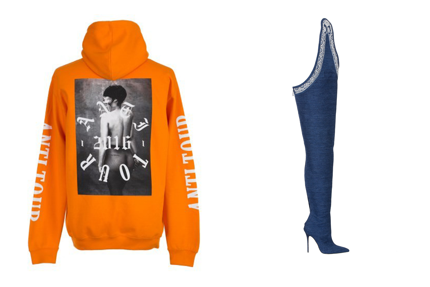 Rihanna Tour merchandise and Rihanna for Manolo Blahnik boots