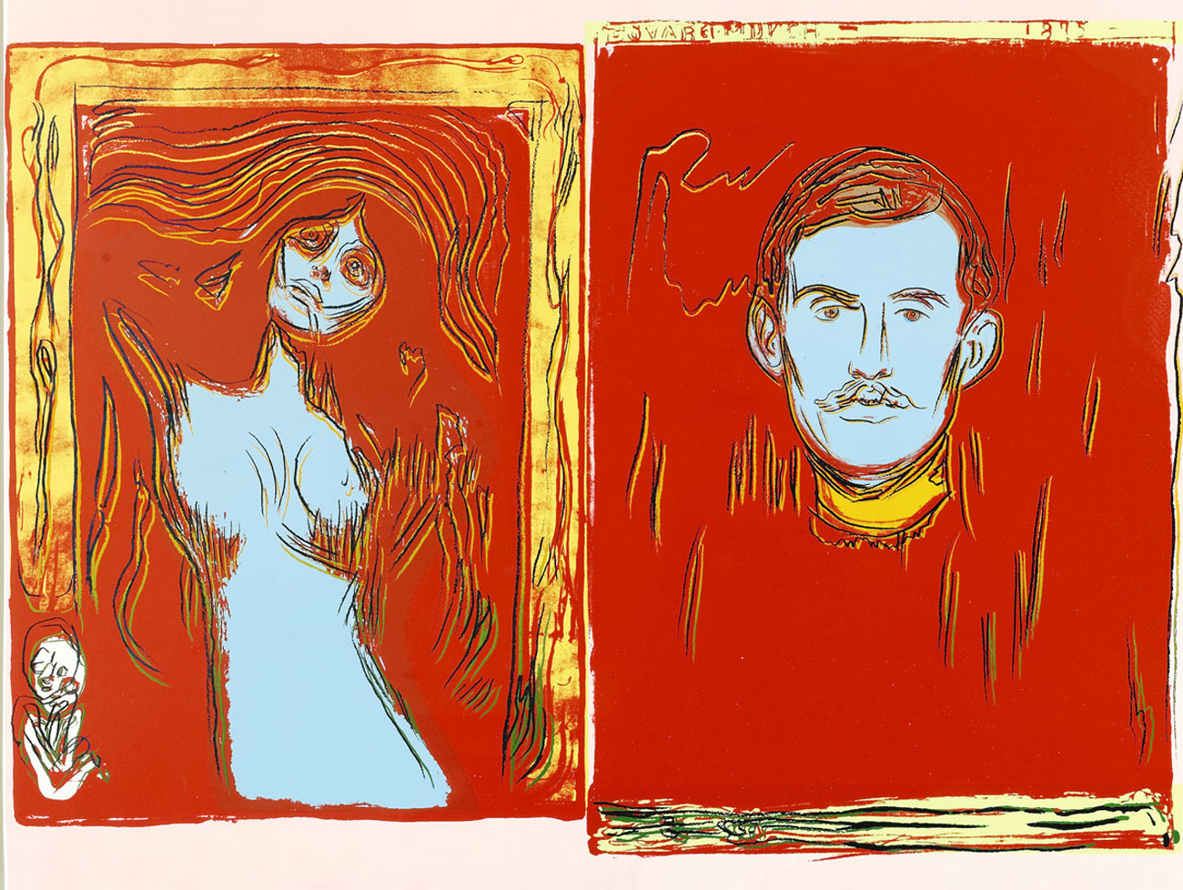 Andy Warhol's Munch inspired prints, 1984